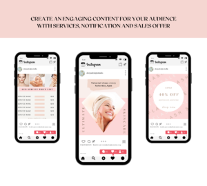 Beauty Instagram templates Canva