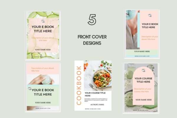 health wellness Ebook Template Canva