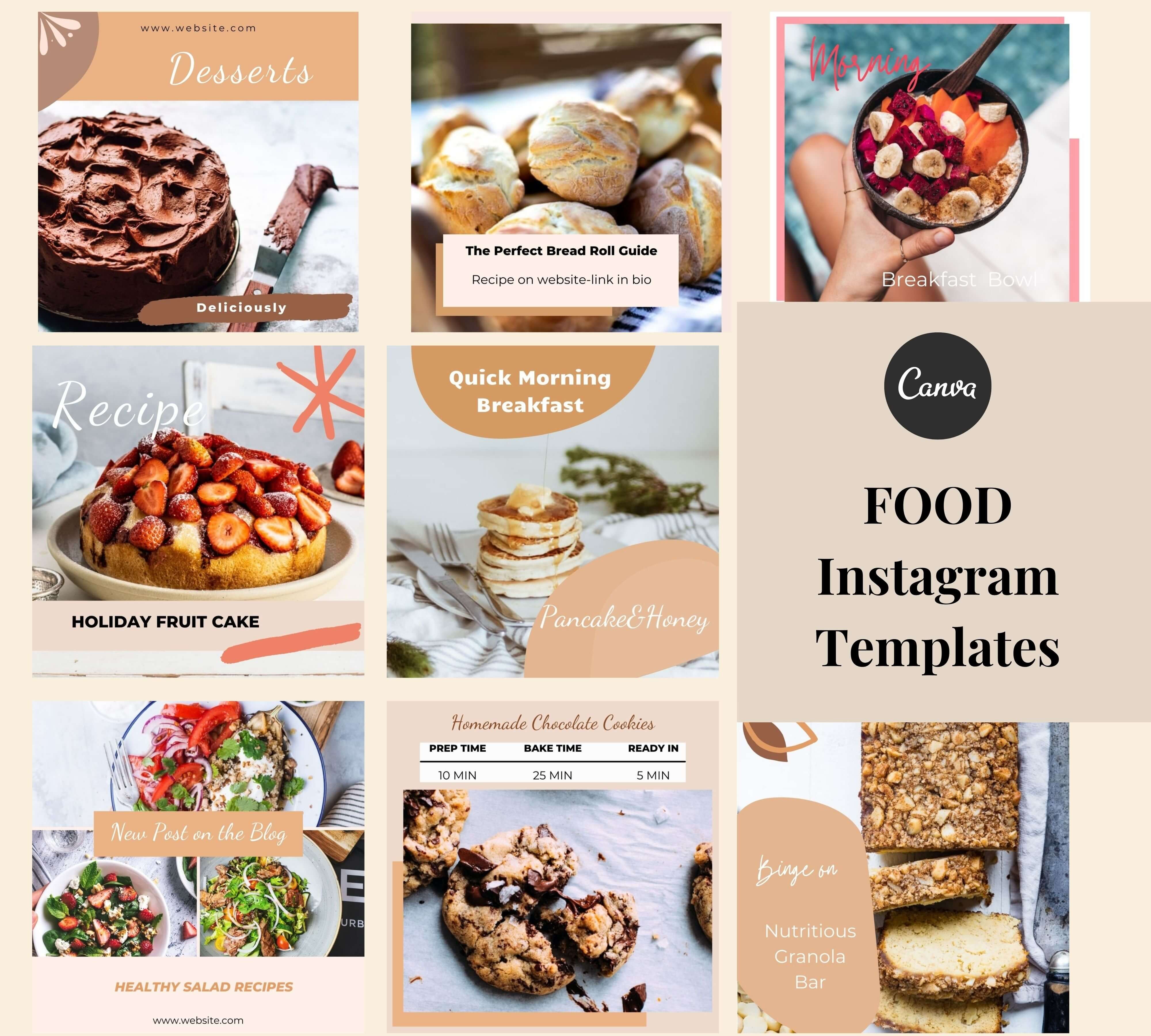 Food Instagram templates