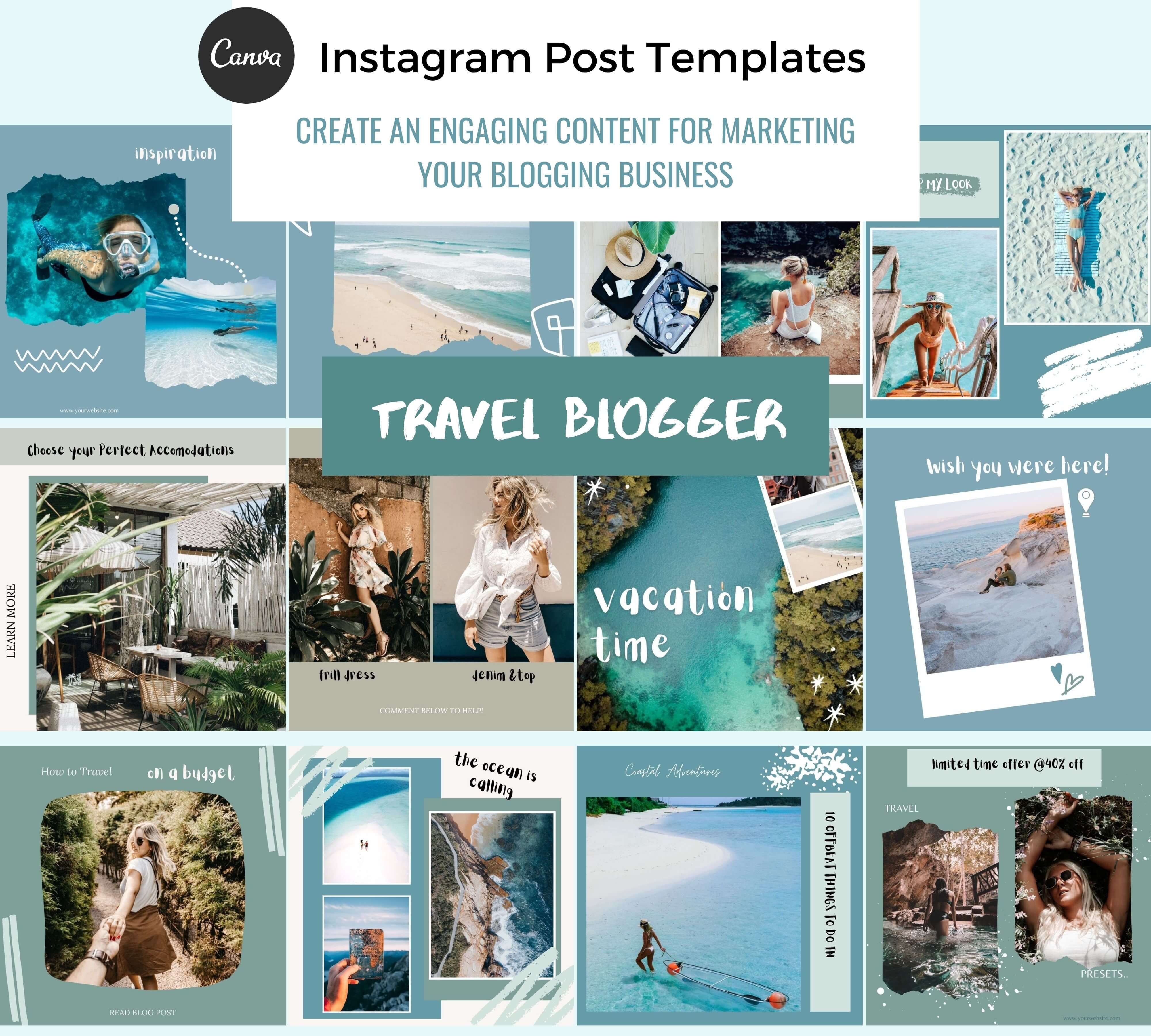 Instagram post templates