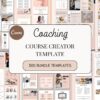 Fitness course creator bundle Canva template