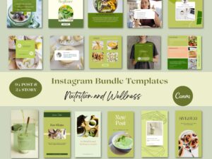 nutrition wellness instagram templates