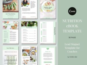 nutrition canva ebook template