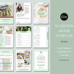 nutrition canva ebook template