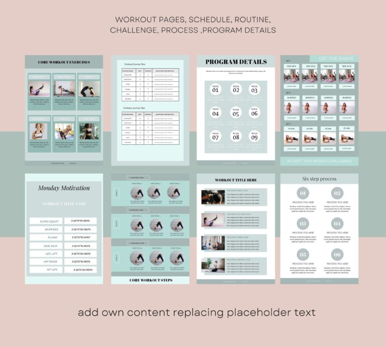 Fitness Nutrition Program Template