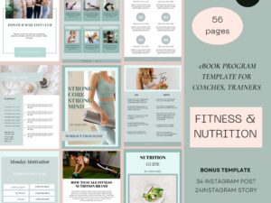 fitness nutrition program template