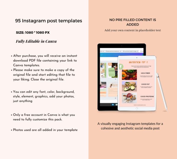 health coach instagram templates