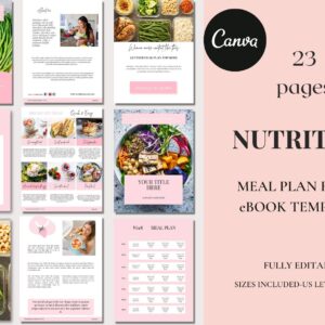 nutrition recipe ebook template