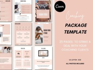 canva coaching package template