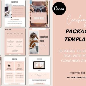 canva coaching package template