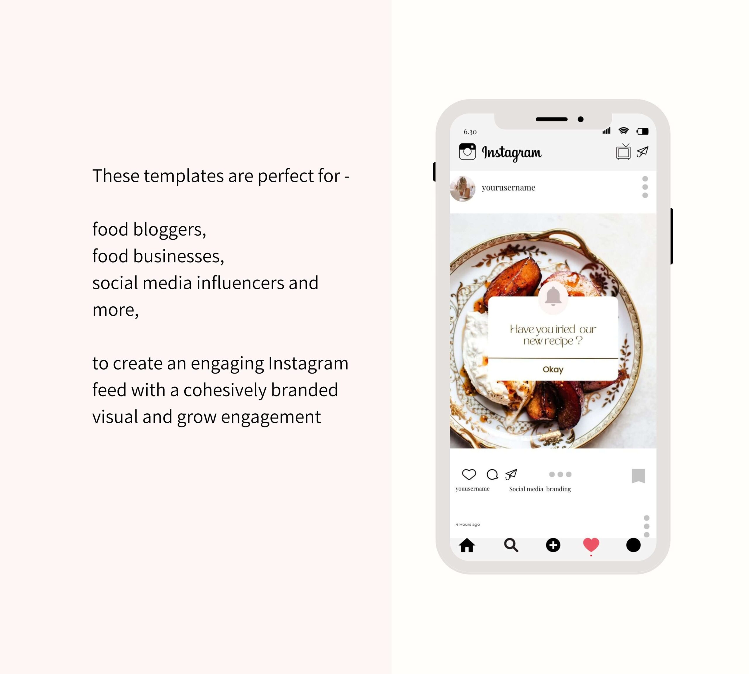 Food Instagram Post Templates