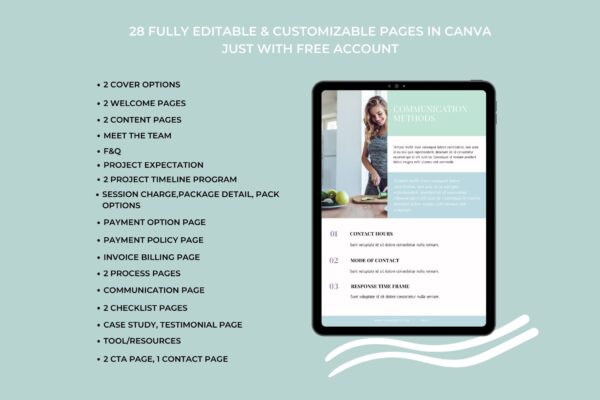 client welcome template wellness