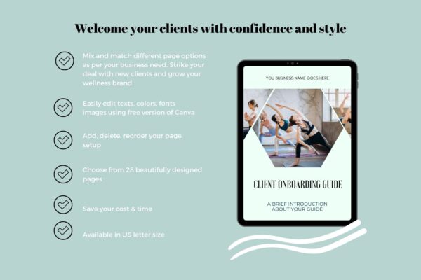 client welcome template wellness