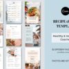 recipe book template healthy