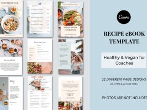 recipe book template healthy