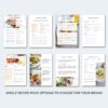 recipe book template healthy