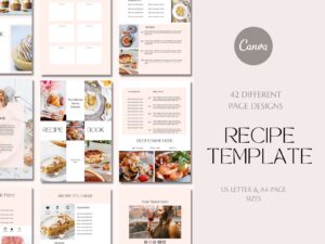 canva recipe book template