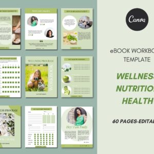 canva ebook template wellness