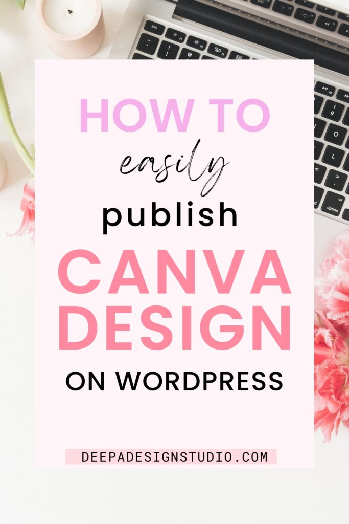 how to easily publish canva design on wordpress