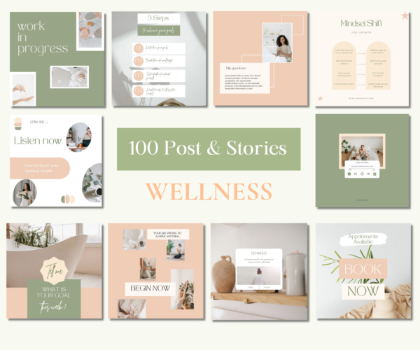 wellness coach instagram templates