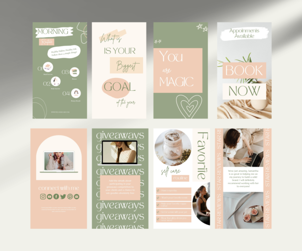 wellness coach instagram templates