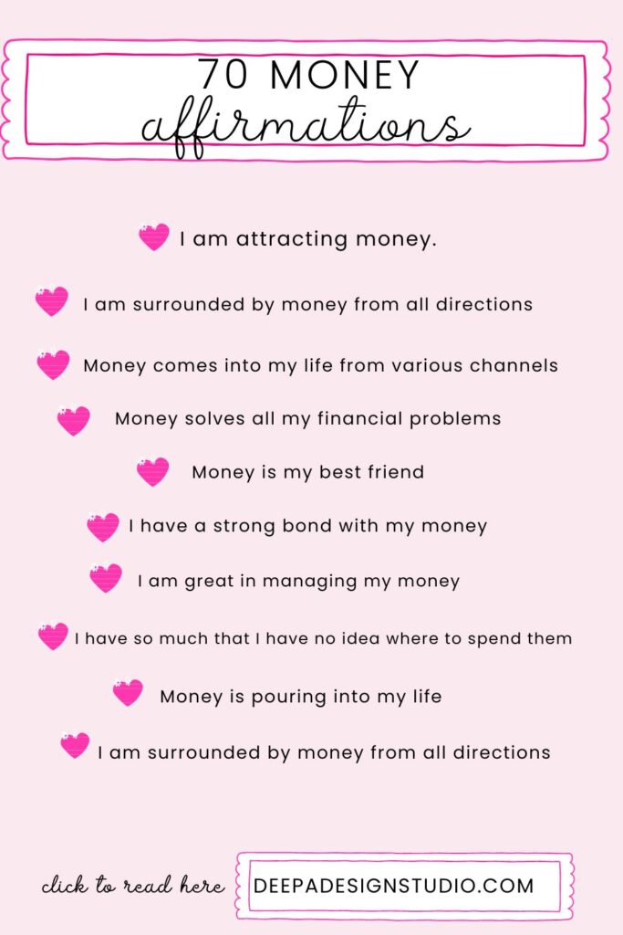 70 money affirmations to build wealth