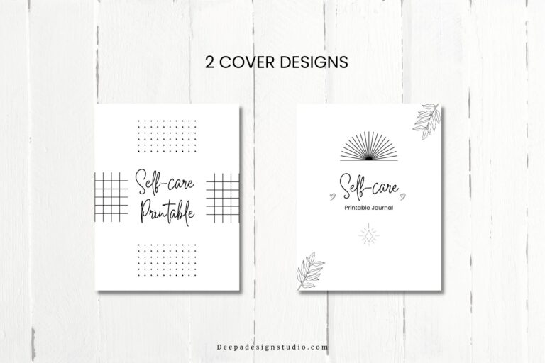 Self-care Journal Planner Printable