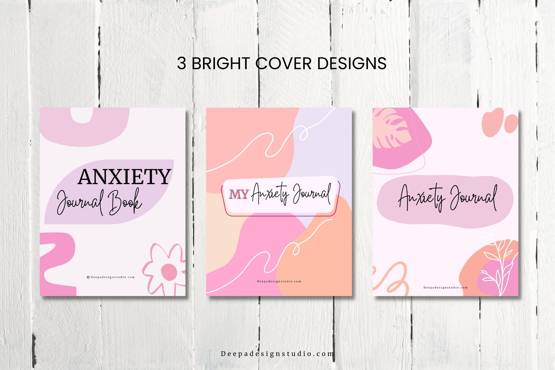 anxiety journal printable anxiety coping therapy journal mental health