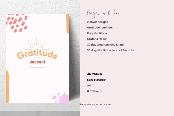 Gratitude Journal Planner Printable