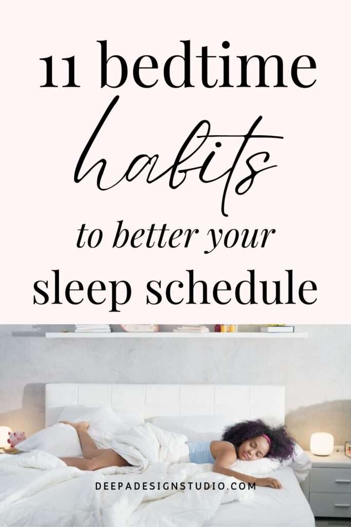 bedtime habits to better your sleep