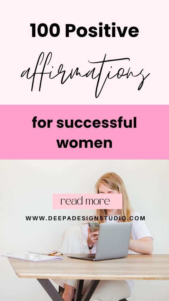 100 positive affirmations for successful women confidence