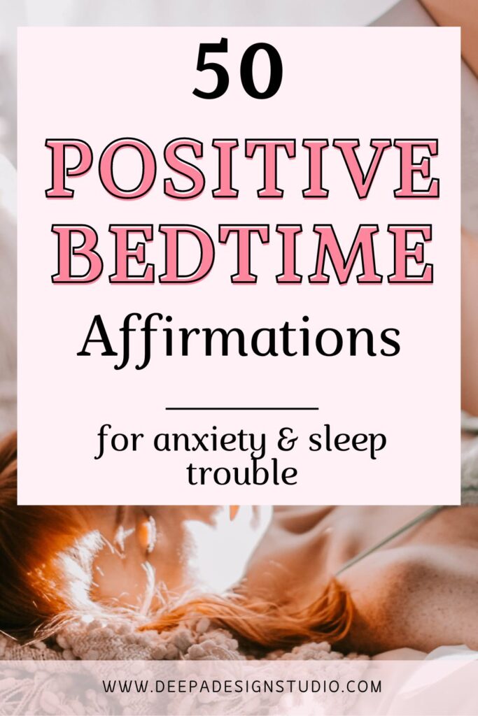 50 positive bedtime affirmations for sleep