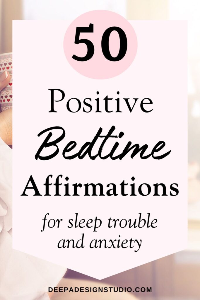 bedtime sleep affirmations for anxiety