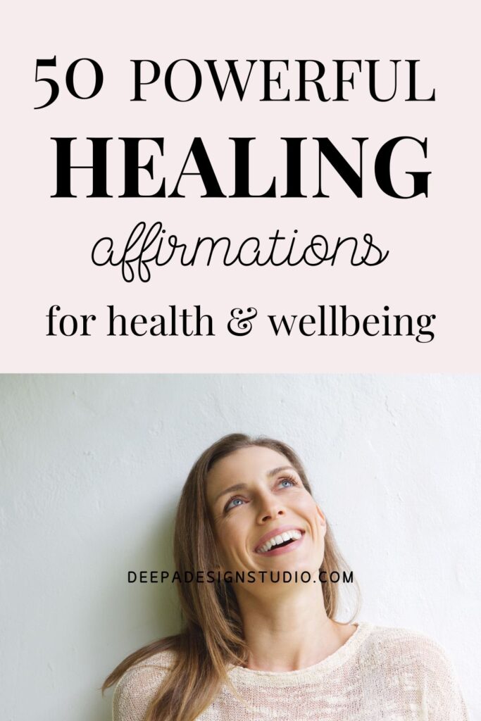 50 powerful healing affirmations for health hand wellbeing