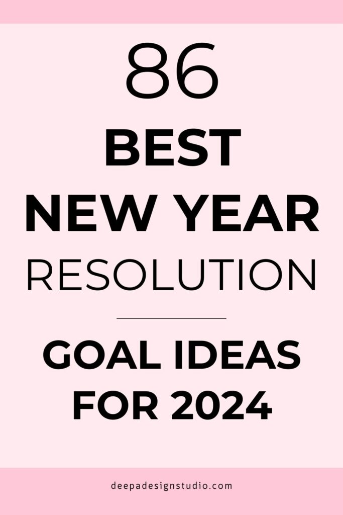 best new year resolution goal 2024