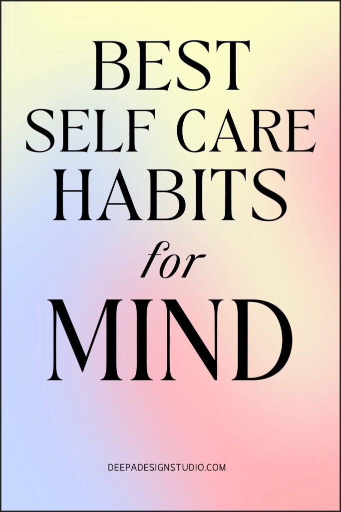 best self care habits for mind