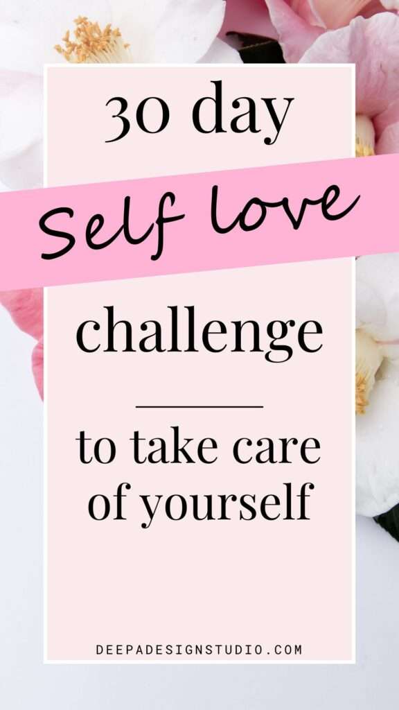 30 day self love challenge ideas