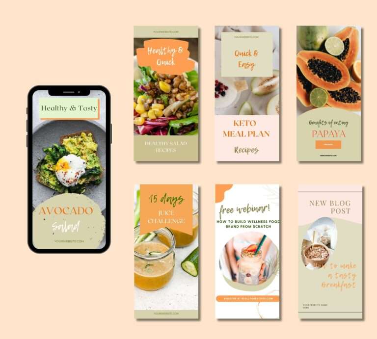 40 Food Pinterest Templates Canva