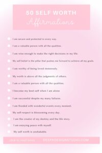 50 Self Worth Affirmations to Understand Your True Value