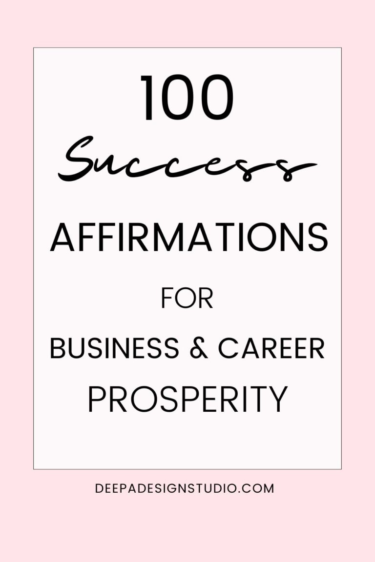 100 Success Affirmations for Business and Career Prosperity