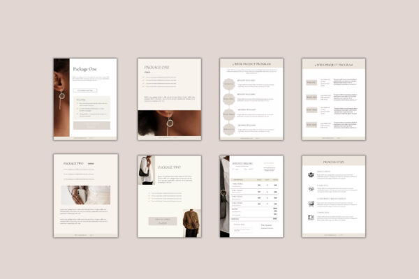 Client services experience template Canva - YULIA BUNDLE