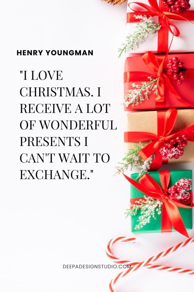 cheerful Christmas quote friends