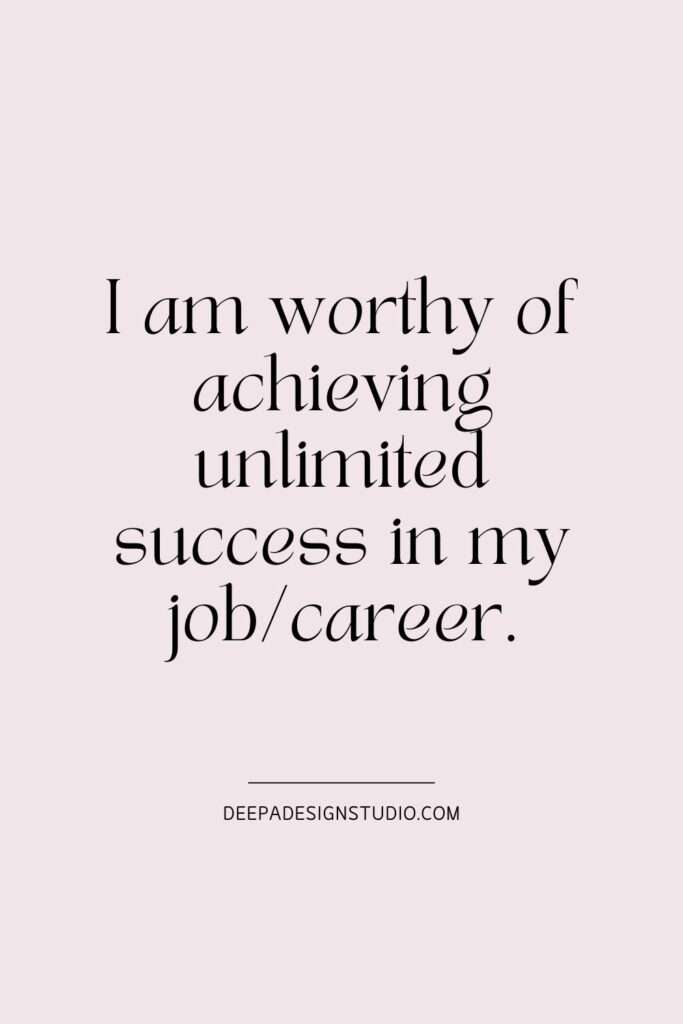dream job - career affirmation for women - Deepa -design- studio