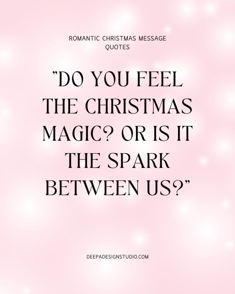 romantic christmas message quotes