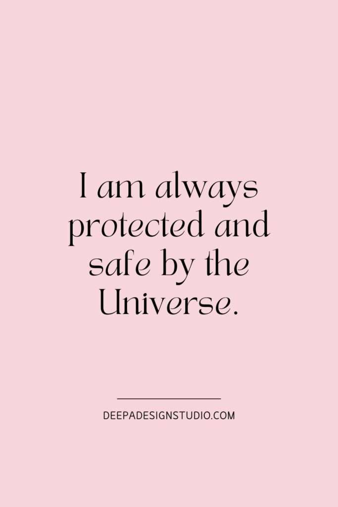 thank you universe affirmation - law of attraction affirmation - Deepa - design - studio