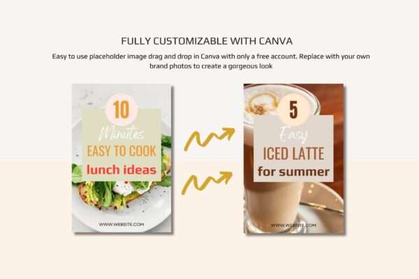 Canva Pinterest Templates Food Nutrition - Image 7