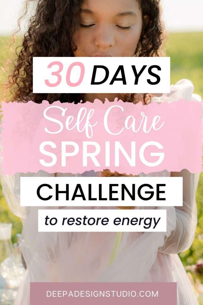 30 day spring self care challenge to restore energy