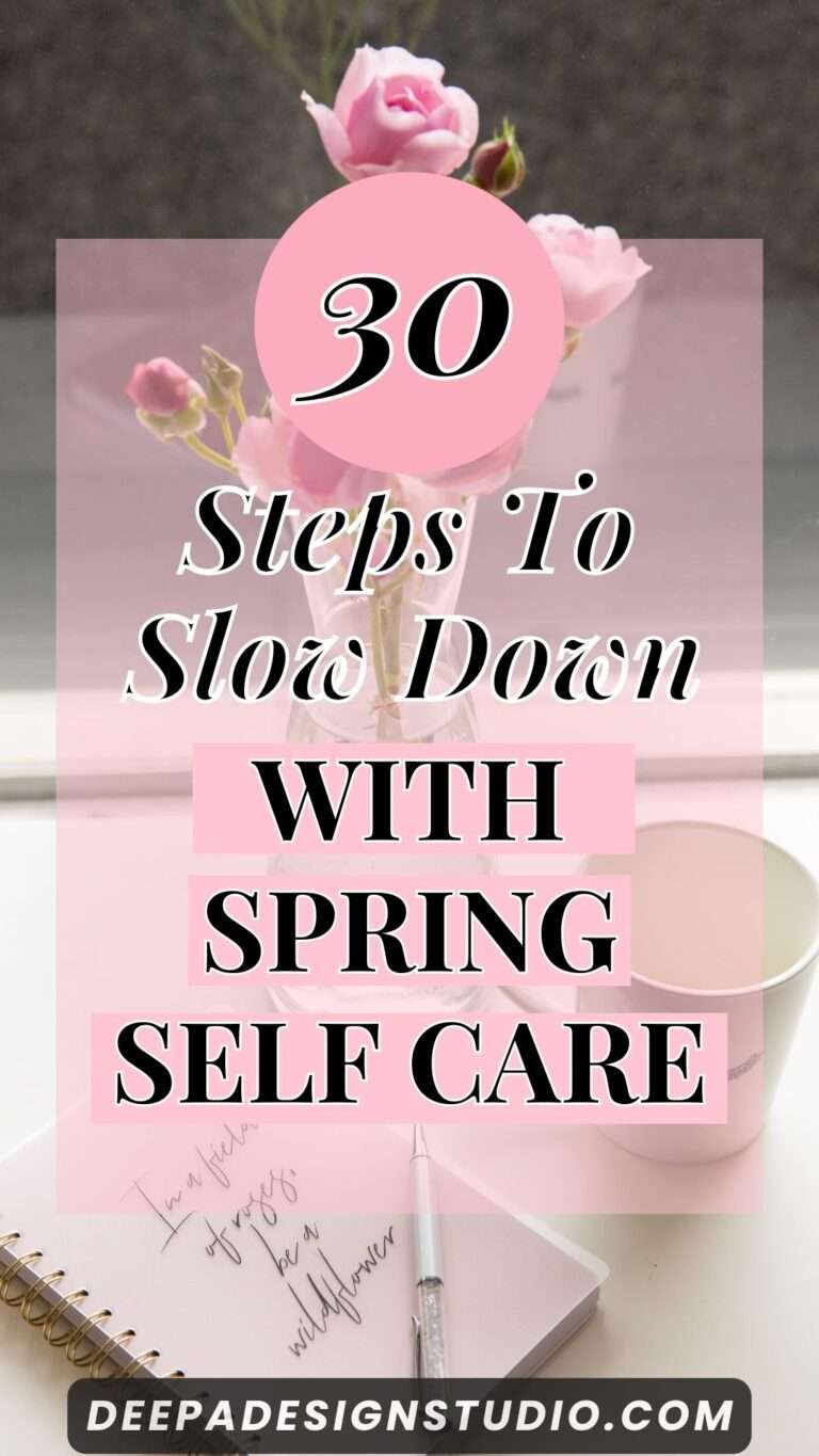 Spring Self care Challenge 30 day to Restore Energy