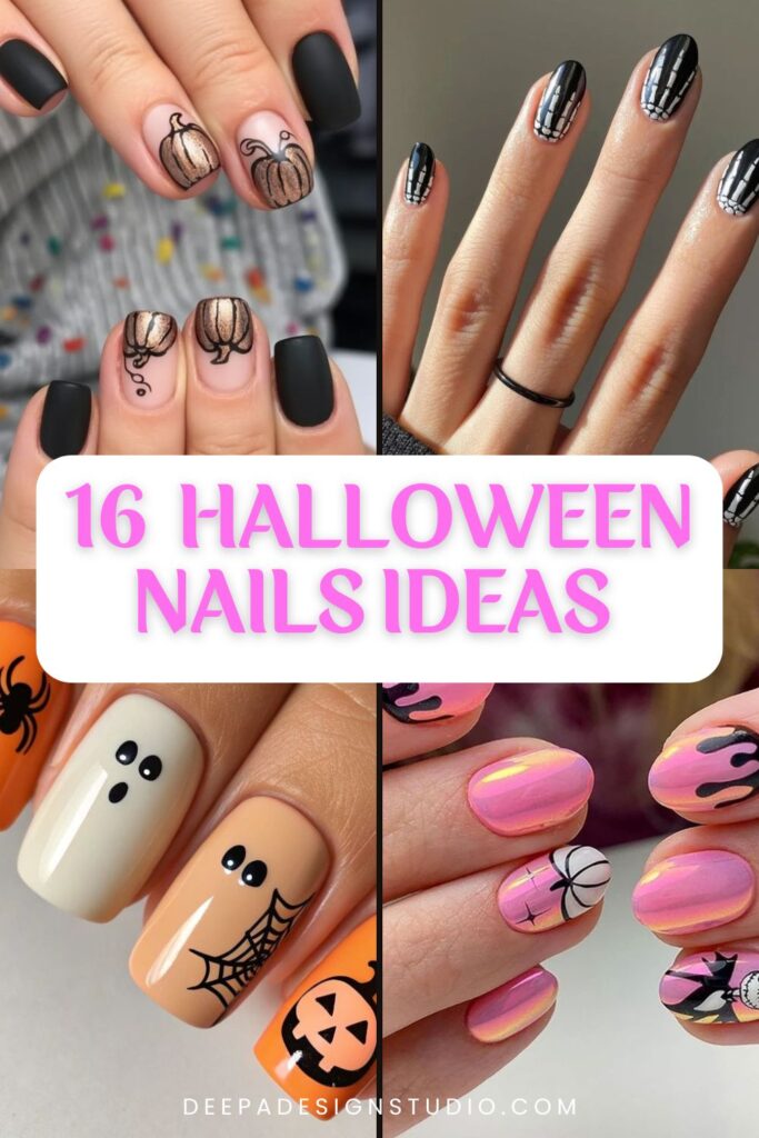 scary Halloween nails ideas 2026 october nail inspo