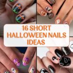 short Halloween nails ideas for clean girl energy